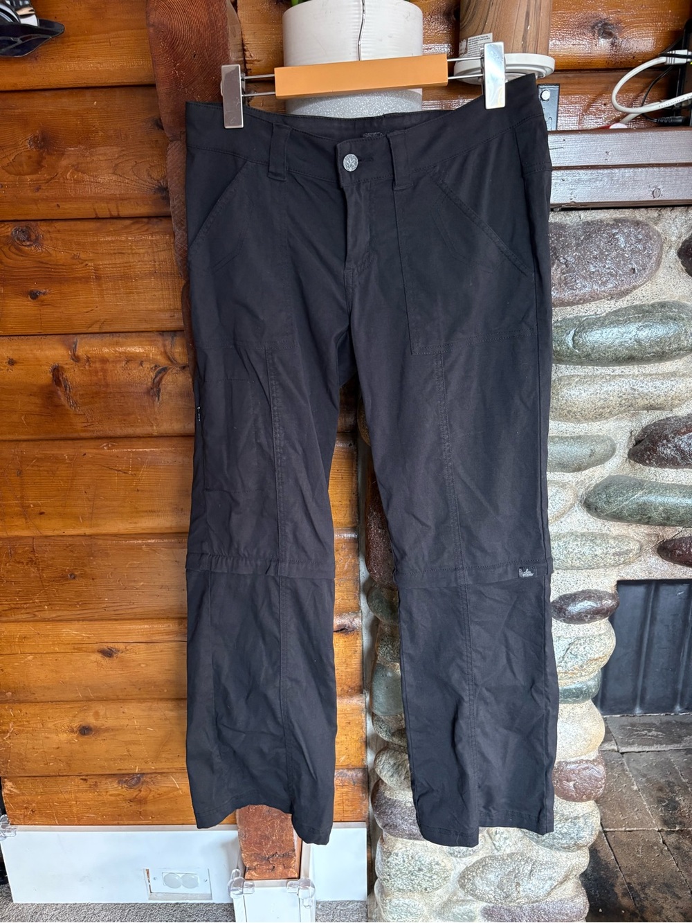 prAna Black Convertible Zip-Off Hiking Pants Size 2 / 30” inseam